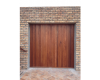 Single vertical slatted meranti tip up door
